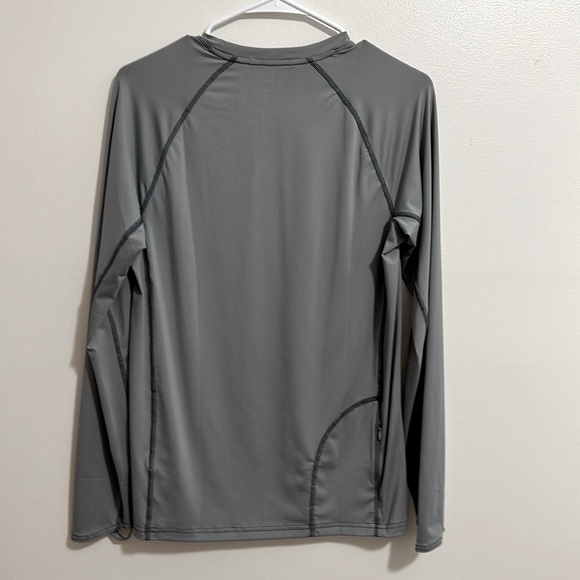 NWT LL Bean Gray Swift River Cooling Long Sleeve Rash Guard 50 UPF Mens Small - Picture 4 of 6